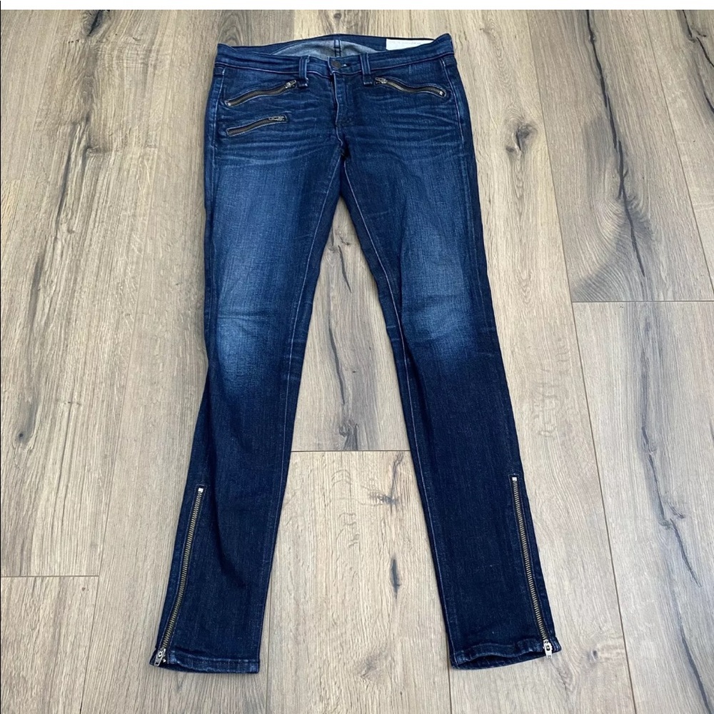 rag & bone Women's Skinny Jeans in Dark Indigo Blue